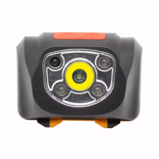 Lampada frontale a LED ricaricabile con luce rossa montata sulla testa Helius