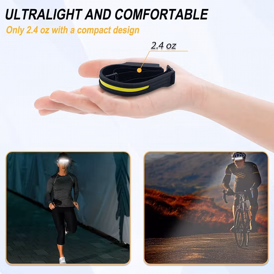 Vendita all'ingrosso Ispezione auto esterna Riparazione Torcia frontale a LED Lampada di emergenza Lampada frontale regolabile portatile Funzione sensore Lampada frontale COB ricaricabile